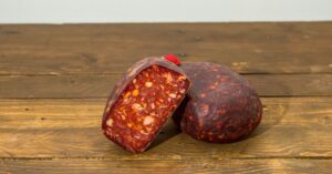 Vejiga de chorizo dulce y picante